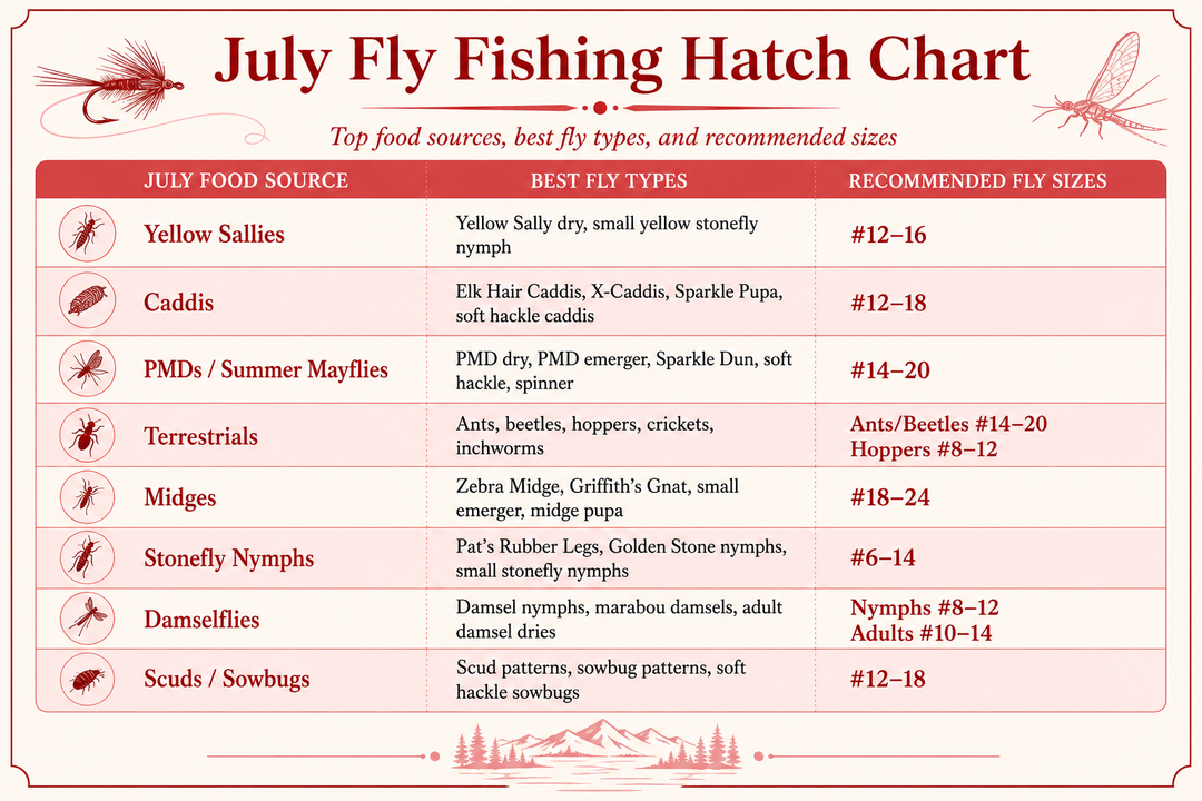 July Fly Fishing Hatch Guide: Best Flies for Summer Trout Fishing