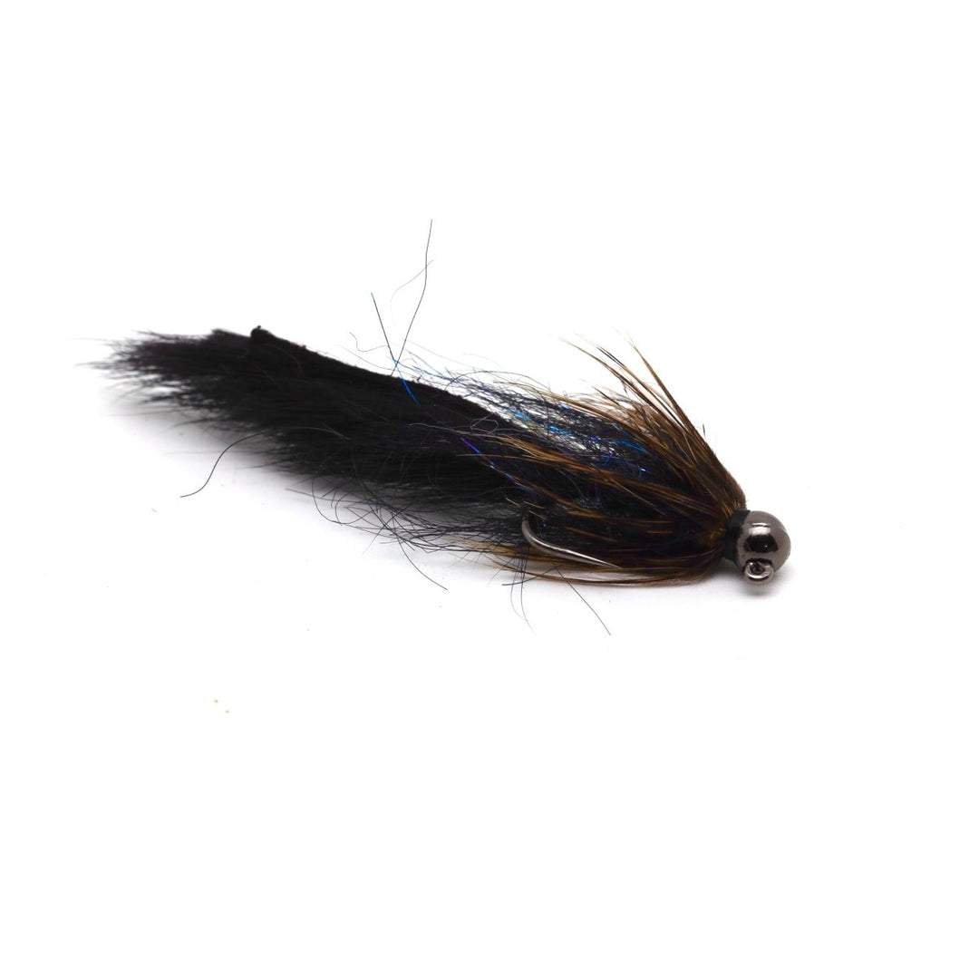 Black Feather Flash Leech streamer fly