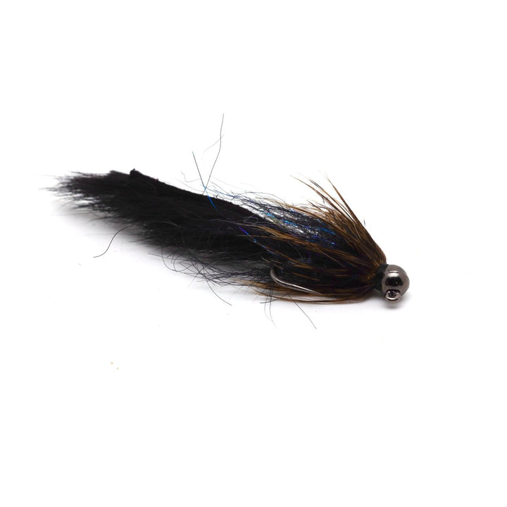 Black Feather Flash Leech streamer fly