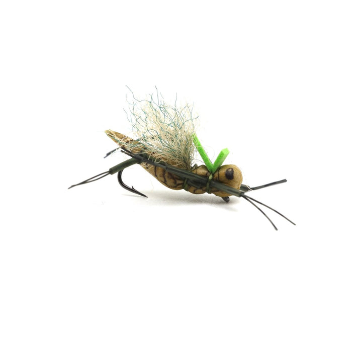 Green Keller's Hopper dry fly