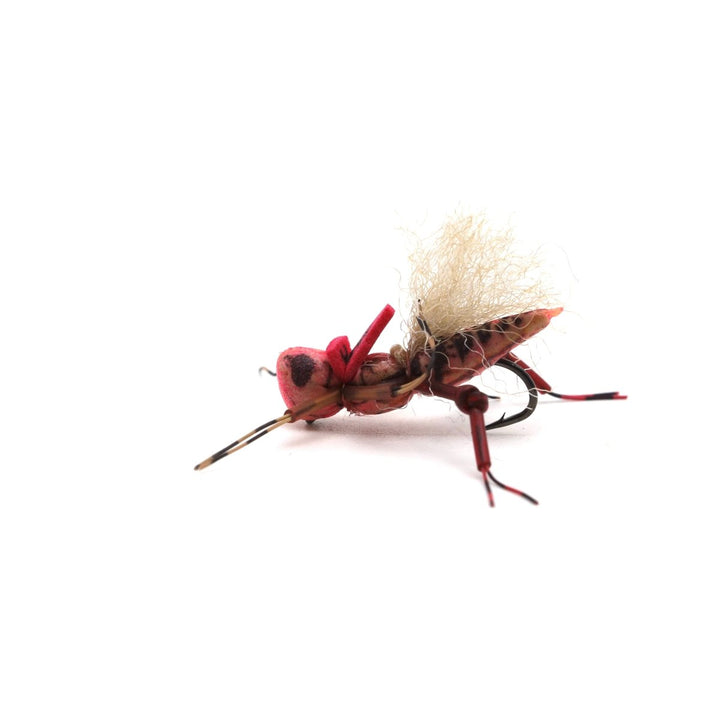 Pink Keller's Hopper dry fly